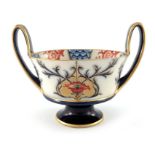 William Moorcroft for James MacIntyre, an Aurelian Poppy twin handled pedestal bowl, circa 1897,