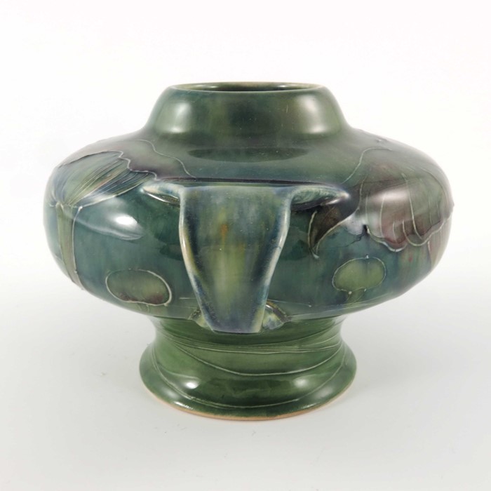 William Moorcroft for Liberty and Co., a Claremont vase, circa 1904, twin handled inverse baluster - Image 5 of 8