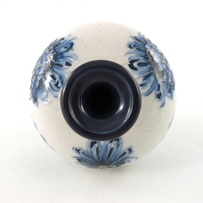 William Moorcroft for James MacIntyre, a Florian Ware blue Cornflower vase, circa 1903, ovoid form - Image 5 of 6