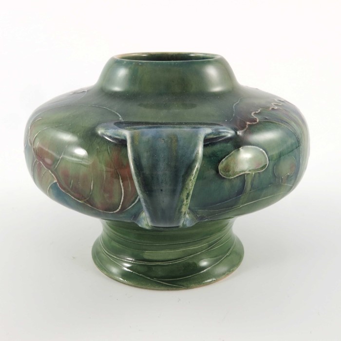 William Moorcroft for Liberty and Co., a Claremont vase, circa 1904, twin handled inverse baluster - Image 3 of 8