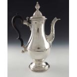 A George III silver coffee pot, William Cripps, London 1778,