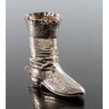 A Dutch silver boot,