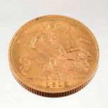 George V, gold half sovereign, 1912