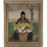 Muriel Jackson (1901-1977), London Spring, oil on canvas, signed verso, 56cm x 46cm, framed, note: s