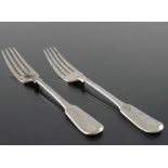 A pair of George III silver forks, Paul Storr, London 1818