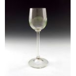 A Secessionist wine glass, circa 1905