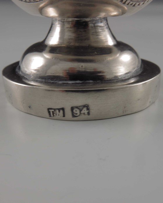 A small Chinese export silver rosewater sprinkler - Image 3 of 3