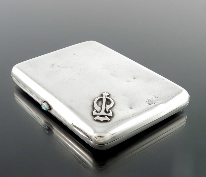 An Imperial Russian silver cigarette case, Moscow circa 1910