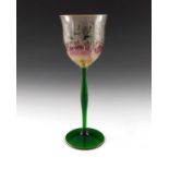 Theresienthal, a Secessionist enamelled wine glass