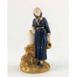 James Hadley for Royal Worcester, a figure of a water carrier