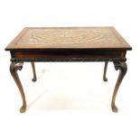 A George II style mahogany and pietra dura occasional table