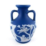 A small Wedgwood Portland Vase, circa 1839