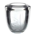 A Scandinavian Modernist glass vase
