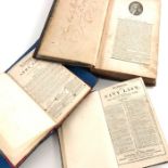 Three books including the Army List 1847, Navy List 1823 and 18th century book of characters