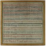 A pair of 19th century alphabet samplers by Lydia Dymock, aged 7 and 8, 1829, worked in cross stitch