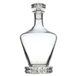 Joseph Bleichner for Saint Louis, an Art Deco Diamant cut glass decanter