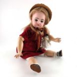 A Francois Gautier bisque headed doll,