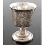A Chinese export silver goblet