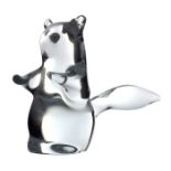 Daum, a Modernist glass sculpture of a squirrel