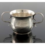 A George I miniature silver porringer, William Fleming, London 1718