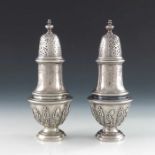 A pair of Victorian silver sifters