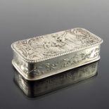 A Victorian silver embossed box, Henry Matthews, Birmingham 1901