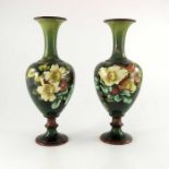 Mary Butterton for Doulton Lambeth, a pair of faience vases