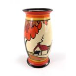 Clarice Cliff for Newport Pottery, a House and Bridge vase
