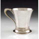 Omar Ramsden, an Arts and Crafts silver mug, London 1935