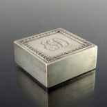 An Imperial Russian Silver snuff box, Carl Edvard Bolin, Moscow circa 1908