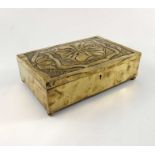 An Arts and Crafts brass box