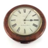 A Victorian mahogany wall clock, Pearce of Stratford,