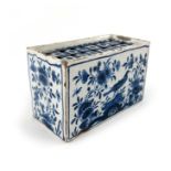 An English Delft flower brick