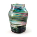 Hartley Wood, an Art Deco marbled glass vase
