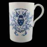 A Coalport commemorative election mug, General Election 1892