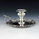 An early Victorian silver chamber stick, WE, London 1838
