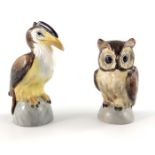 Arnold Mikelson for Royal Crown Derby, a pair of novelty salt and pepper shakers in the form of an o