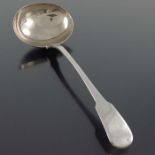 A George IV Provincial silver ladle, William Woodman of Bristol, Exeter assay 1825