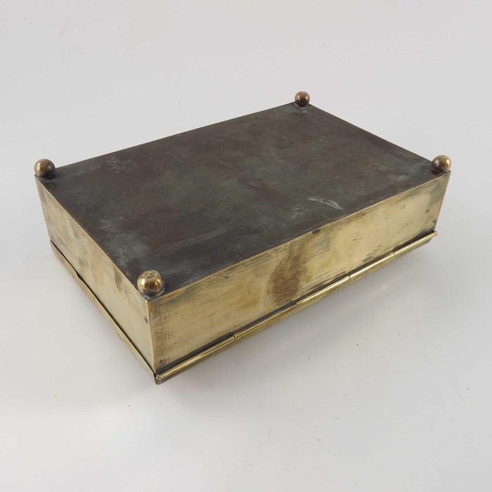 An Arts and Crafts brass box - Image 3 of 3