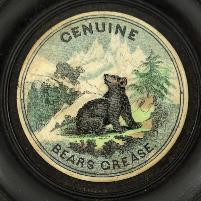 A Prattware, pot lid 'Genuine Bears Grease' - Image 3 of 4