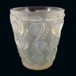 Rene Lalique, a Muscat glass vase