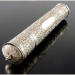 An Indian silver scroll case, Kutch circa 1900