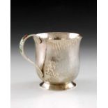 Bernard Instone, an Arts and Crafts silver and enamelled mug, Birmingham 1928
