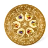 Albert Shuck for Royal Worcester, a fruit painted plate