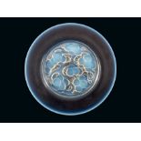 Rene Lalique, a Marienthal blue opalescent glass plate