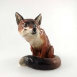 A large Royal Doulton figure of a fox, HN 2634