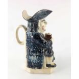 A Staffordshire Whieldon barrel Toby jug, circa 1790