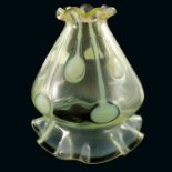 John Walsh Walsh, an Arts and Crafts straw opal glass shade