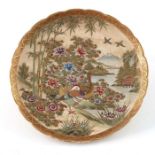 A Japanese Satsuma plate, Meiji