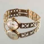 Rotary, a lady's 9ct gold Elite wrist watch